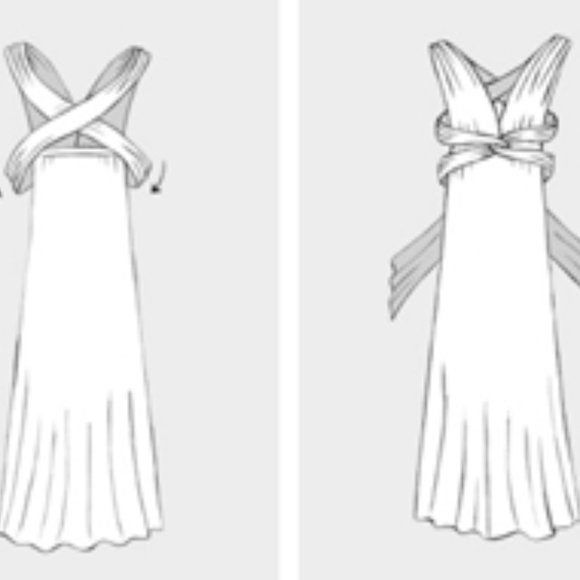 Royal Blue Multi Style Midi Dress - Picture 4 of 9